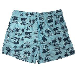 George Blue Tropics Swim Trunks (XL/40-42)
